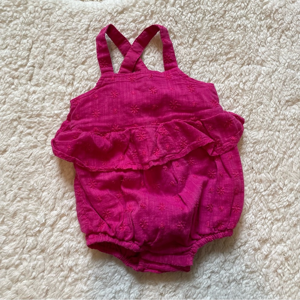 Embroidered Bubble Romper
